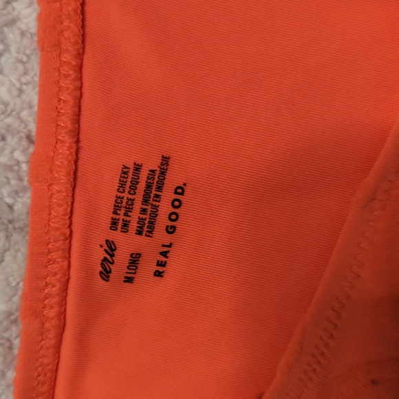 Aerie Soft Floral Cut Out One Shoulder One Piece Swimsuit Medium - Picture 4 of 6